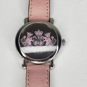 JUICY COUTURE Born In The Glamorous USA Pink Watch Dog Charm Baterry Works